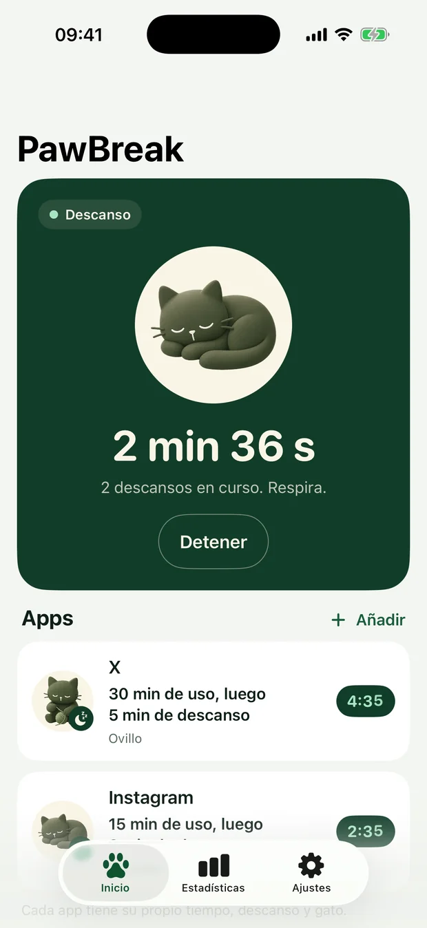 Lista de reglas por app